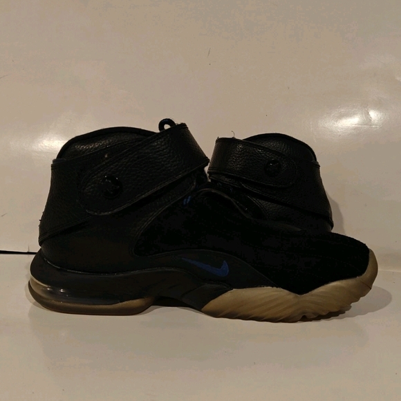 Nike Air Penny IV Black Atlantic Blue Sneakers 864018-001 Mens Size 8.5 US - Picture 6 of 11